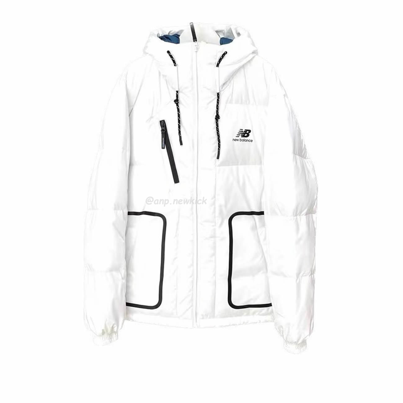 New Balance Nb Thickened Warm Down Jacket White Beige Black (8) - www.newkick.vip